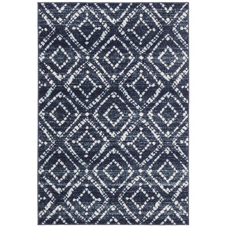 Safavieh 2 ft. 6 in. x 4 ft. Adirondack Power Loomed Accent Area Rug Navy & Ivory ADR131N-24